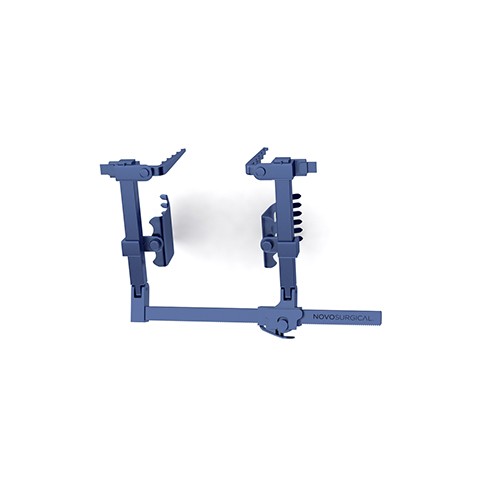 Silicone Handle Kerrison Rongeur, Soft Silicone Handles, 10.0 Mm Opening, 40 Degree Up, 8" (20.3 Cm), Thin Footplates, 1.0 Mm Bite, Red Handles